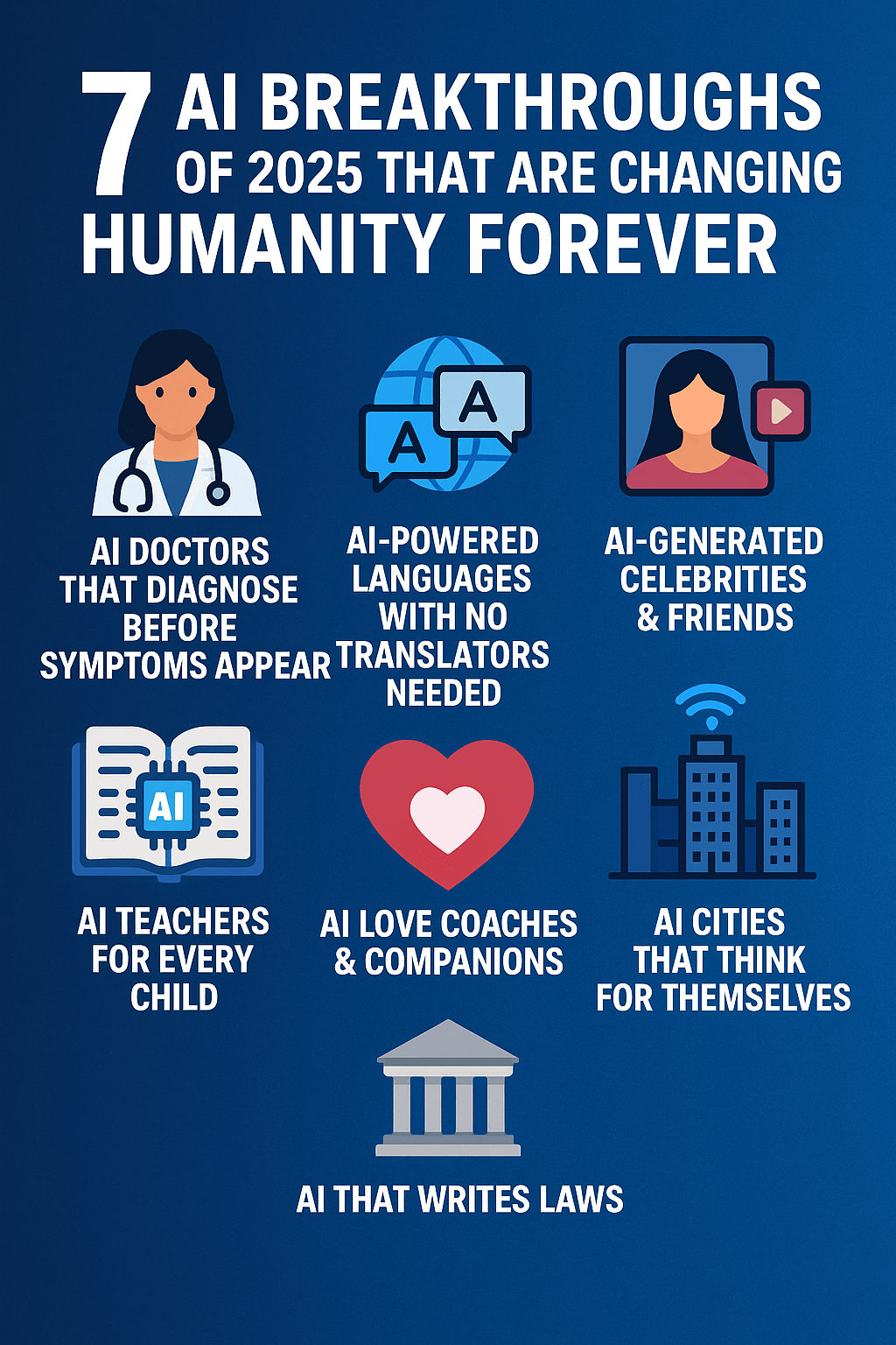 The 7 AI Breakthroughs of 2025 That Are Changing Humanity&nbsp;Forever.